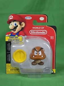 Goomba con Moneta Mondo di Nintendo Action Figure Super Mario Personaggio Jakks - Foto 1 di 6