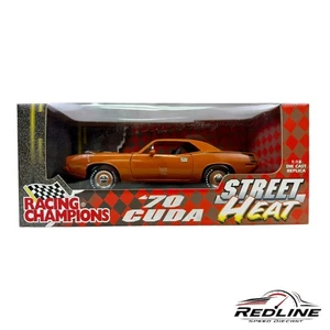 🇺🇸🇺🇸Racing Champions 1970 Hemi Cuda Orange Street Heat 1:18🇺🇸🇺🇸 - Picture 1 of 7