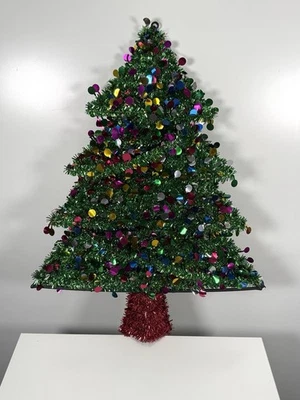 Árvore de Natal 24" parede escritório apartamento aluguel férias multicolorido fácil pendurar - Imagem 1 de 4