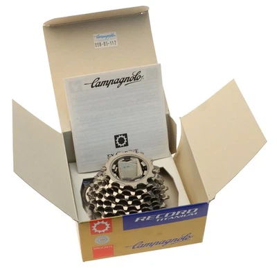Campagnolo Record Titanium 8 Speed Cassette 13/21T Exa-Drive NOS NEW NIB - Image 1 of 4