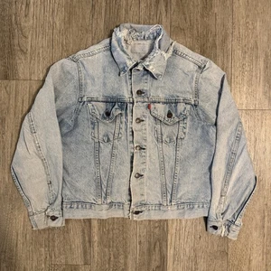 Chaqueta de Camionero Levi's Vintage Años 70 Tipo 3 Denim 70505 0217 EE. UU. Pestaña en Blanco Talla 44 - Imagen 1 de 19