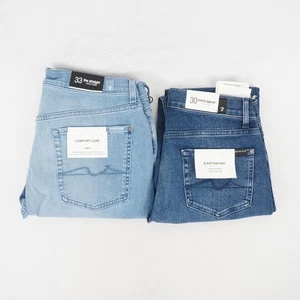 7 For All Mankind Slimmy Tapered Size 30 & Straight Size 33 Jeans Lot of 2 - Picture 1 of 7