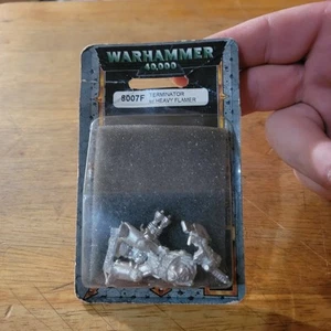 Warhammer 40K Space Marine Terminator Heavy Flamer NIB Metal Rogue Trader 8007f - Picture 1 of 5