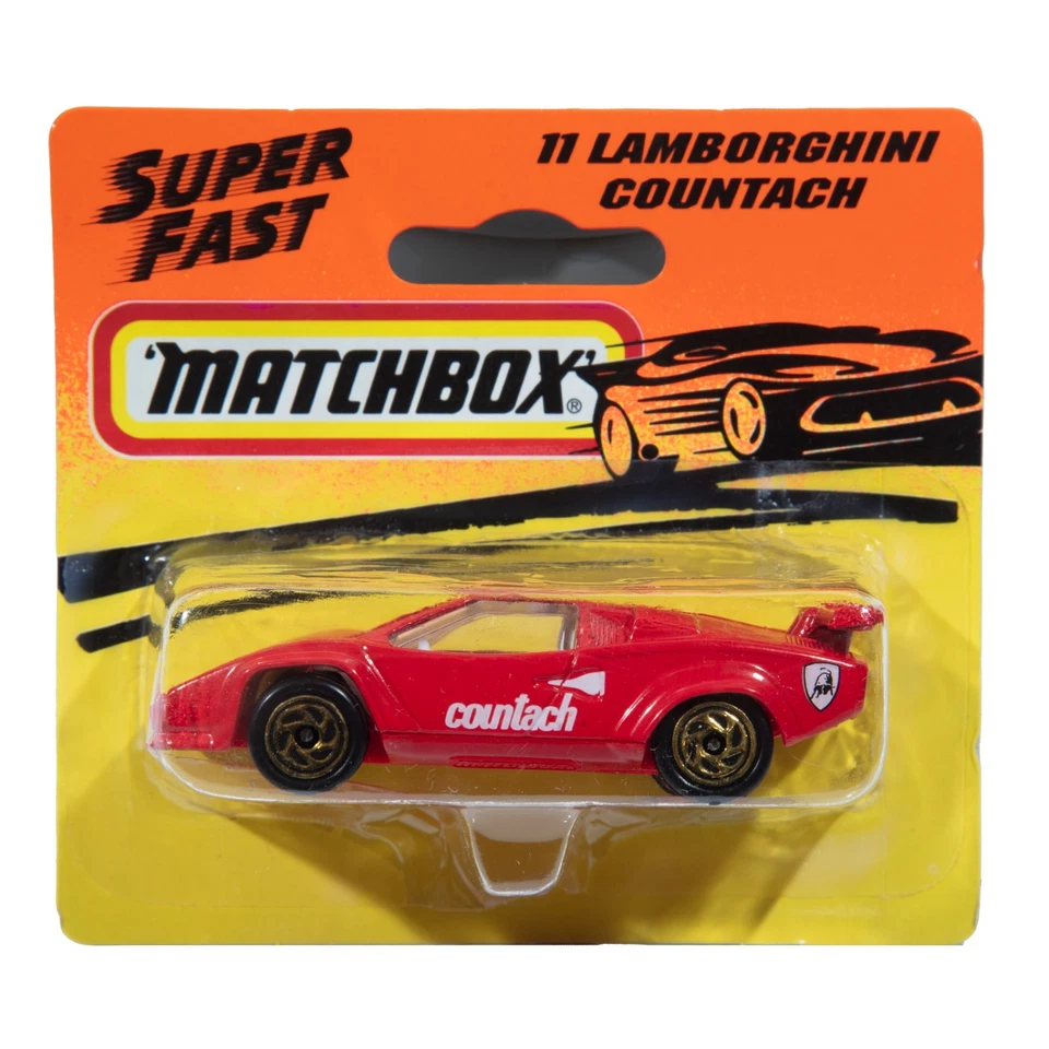 Matchbox SUPERFAST MB-11 Lamborghini Countach ROJO Nuevo Paquete Dividido Foto 1 de 1