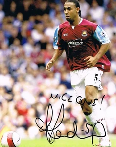 Signed Anton Ferdinand West Ham United Autograph Photo Sunderland QPR St Mirren - Picture 1 of 1
