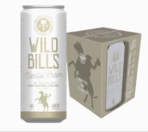 Crema de vainilla Wild Bill's Soda Pop paquete de 4 - 12 oz - ENVÍO GRATUITO - Imagen 1 de 9