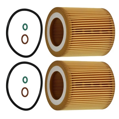Filtro de aceite 2 piezas para BMW 535i GT xDrive 640i 2008-2017 11427566327 Foto 1 de 4