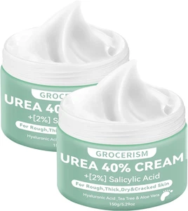 2 Confezioni Crema Piedi Urea 40% 150G || Crema per Piedi E Mani Con Acido Ialur - Foto 1 di 13