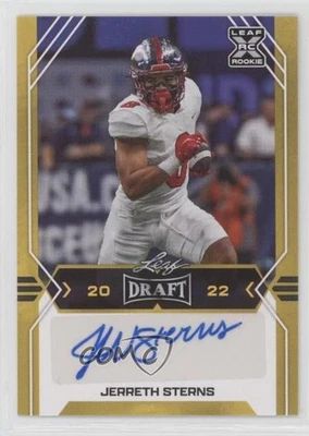2022 Leaf Draft Auto Gold Jerreth Sterns #BA-JS1 Auto - Image 1 of 2