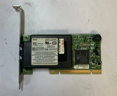 GVC F-1156IV/R9F Dual-Port 56K PCI Phone-Fax Modem Card "P5E" - Image 1 of 4