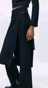 ZARA WOLLE NADELSTREIFEN Pareo Rock Überhose ZW Collection Gr. S 8722/807 - Bild 1 von 12