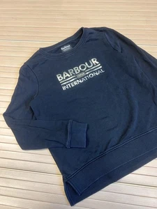 Sudadera Pullover Barbour International Jumper UK10 Para Mujer Negra Manga Larga - Imagen 1 de 10