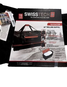 NEW-Navigation 36" Drop Bottom Rolling Duffel with Telescopic Handle FREE SHPPNG - Picture 1 of 8