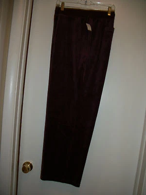 WOMENS PLUS SIZE 2X VELVET/VELOUR STRETCH PANTS BY SJB ACTIVE   LQQK - Image 1 of 4