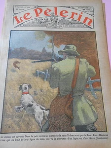 Chasse Saint Hubert pan..pan...pirouette du lapin ou lièvre Print 1936 - Foto 1 di 1