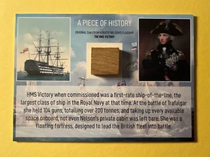 H.M.S. VICTORY - ADMIRAL NELSON's FLAGSHIP - ORIGINAL PIECE OF WOOD DISPLAY - Picture 1 of 2