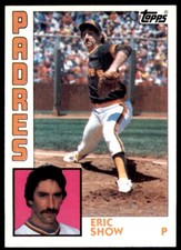 1984 Topps Cards Eric Show . San Diego Padres #532