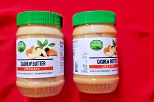 2 PACKS OPEN NATURE CREAMY CASHEW BUTTER NO ARTIFICIAL FLAVORS - Picture 1 of 12