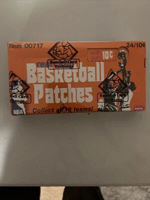 1974 FLEER BASKETBALL - NBA REAL CLOTH PATCHES BOX (24) PACKS ! BBCE WRAPPED! - Image 1 of 2