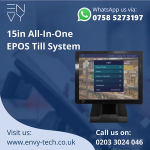 15" All-in-One Touchscreen Kassenkasse Kassensystem für Einzelhandel - Bild 1 von 8