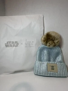 Love Your Melon Star Wars Mandalorian the Child Adult Pom Beanie Mint Green NWOT - Picture 1 of 4