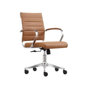Bürostuhl Cádiz - PU-Leder - Cognac - mit Synchron-Wippmechanik - Bild 1 von 7