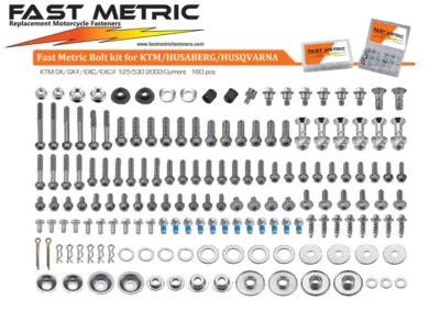 178pc KTM Bolt Kit for SX EXC MXC 50 65 85 105 125 250 450 2 and 4 stroke models - Image 1 of 4