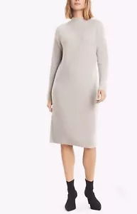 MM. Abito Charmaine Lafleur Maxi Maglia Scollo Imbuto Donna Taglia L Grigio Misto Lana - Foto 1 di 12