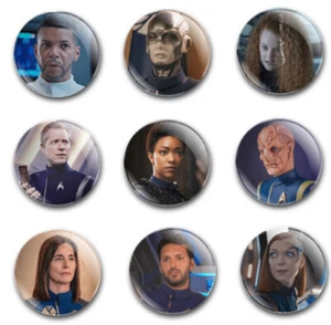 25 mm TREK DISCOVERY KNOPFABZEICHEN x9 - Bild 1 von 1