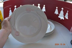 4 ~ Mikasa SERENADE PINK LDB10 Dinner Plates Fine China 10.75" VTG 1986 - Picture 1 of 6