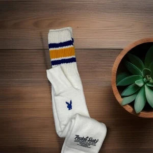 Vintage Playboy Bunny Schlauch Socken 22" 1980er 10-13 Acryl Orlon Nylon USA Neuheit - Bild 1 von 7