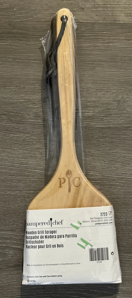Pampered Chef Wooden Grill Scraper #2723 NEW In Packaging - Image 1 of 1