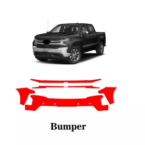 Paint Protection Film Front bumper 2019-2021 For Chevy Silverado 1500 Trail Boss - Picture 1 of 5