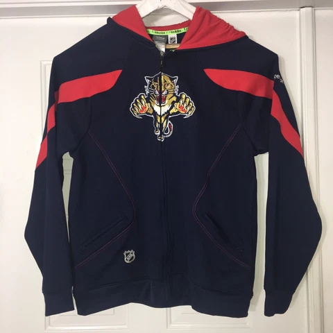 Nwot Reebok Center Ice Collection FL. Panthers Full Zip Embroidered Hoodie Sz.XL Cover