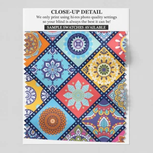 204 Boho Colourful 2 Roller Blind - various sizes, blackout FREE UK delivery - Picture 1 of 4