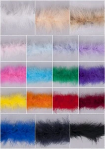 Marabou Federborte flauschig Schwäne 40 mm Breite Handwerk Nähen Mühle - Bild 1 von 24