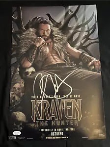 Aaron Taylor Johnson signed Kraven the Hunter 12X18 Photo W/ JSA COA - Picture 1 of 2