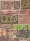 B3597)  Mixed Lot Of Old World Banknotes Well Used Condition