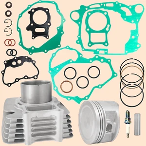 Cylinder Piston Gasket Top End Rebuild Kit for Honda Recon 250 TRX250 1997-2024 - Picture 1 of 12
