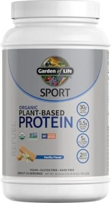 	Garden of Life Organic Vegan Sport Protein Powder Vanilla 30g Plant Protein	 - Image 1 of 4