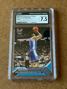 2023 Topps Now Bowman U University #50 JARED McCAIN Duke BLUE Parallel # /49 CGC - Picture 1 of 8
