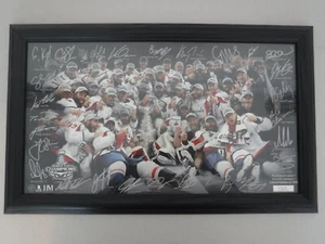 Framed Washington Capitals 2018 Stanley Cup Champions 12"x18" Photo W/ Signature - Picture 1 of 5