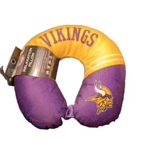 NFL Vikings Travel Pillow Neck Support Official NFL Gear New - Picture 1 of 6
