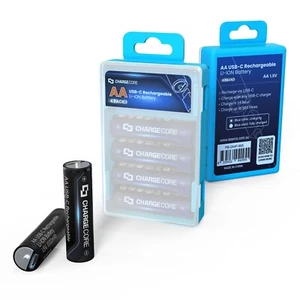 Paquete de 4 pilas AA recargables láser USB-C | Carga rápida | 1000 recargas - Imagen 1 de 10