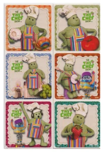 25 The Tiny Chef Show (Licensed, Individual) Stickers, 2.5"x2.5" each - Picture 1 of 1