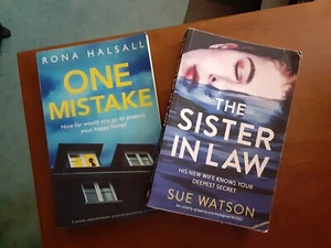 Lot of Two Thriller Mystery Books - One Mistake & The Sister In Law - Bild 1 von 5