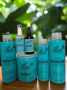 Sabelle Biotin Care Hair Treatment Kit, Moroccan Oil and Collagen, 6-Piece Set - Picture 1 of 7