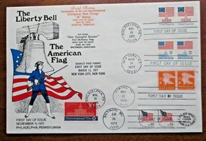 Reduced $$  Liberty Bell and the American Flag, 11-15-1975 Philadelphia,PA.(#63) - Picture 1 of 1