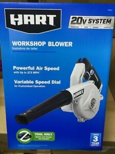 NEW - HART 20V System Cordless Workshop Blower. TOOL ONLY - BATTERY NOT INCLUDED