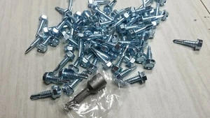 Self Drilling Hex Head Screws 72Pc #14 x 1" Metal to Metal 20-5GA - Picture 1 of 3